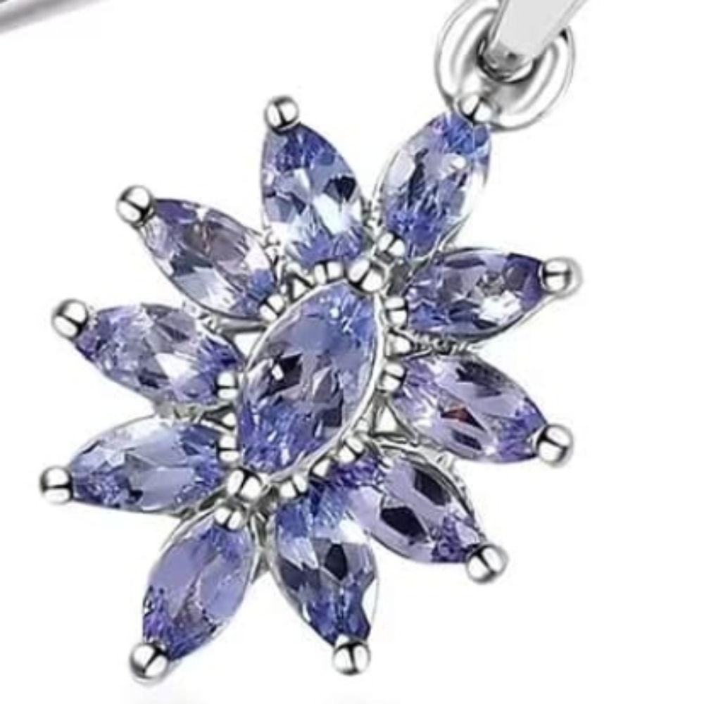 Sterling Silver Tanzanite Pendant